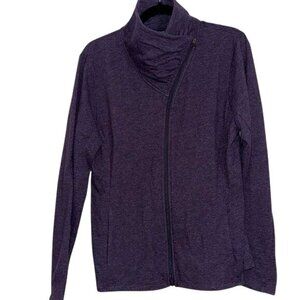 Tuff Athletics Womens Asymmetrical Full Zip Jacket XL 55% Cotton 38% Polyester P